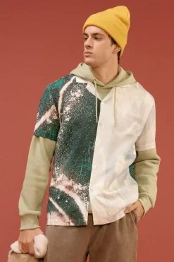 Abstract Colorblock Shirt