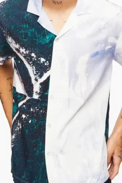 Abstract Colorblock Shirt