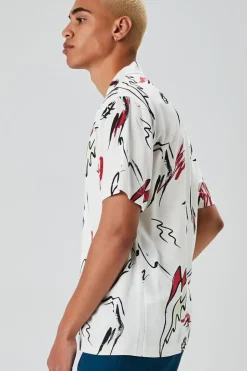Abstract Doodle Print Shirt
