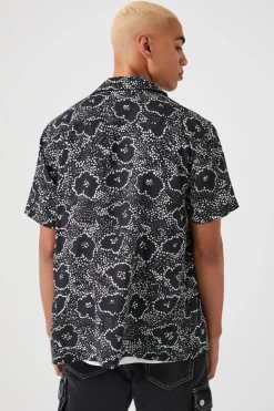Abstract Floral Print Shirt