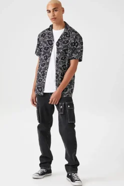 Abstract Floral Print Shirt