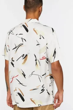 Abstract Paint Stroke Print Shirt