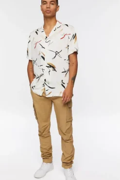 Abstract Paint Stroke Print Shirt