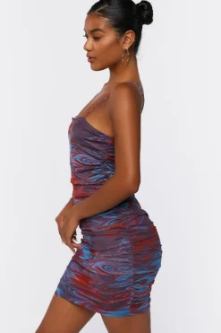 Abstract Print Bodycon Mini Dress