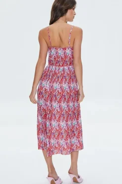 Abstract Print Cami Midi Dress