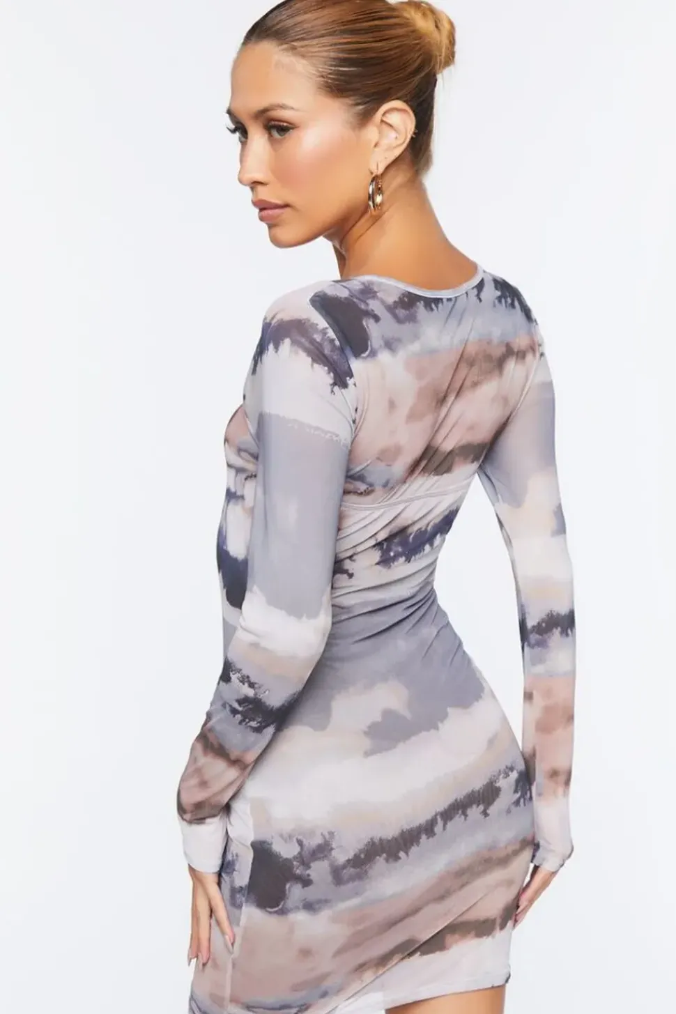 Abstract Print Mini Dress