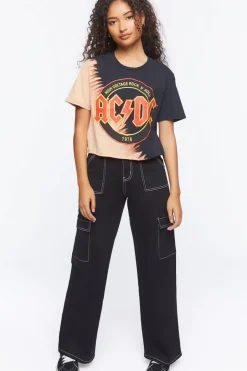 Acdc Graphic Cropped Tee