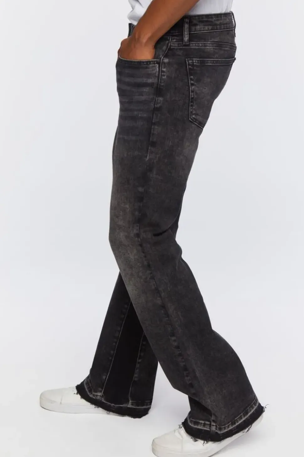 Acid Wash Flare Jeans