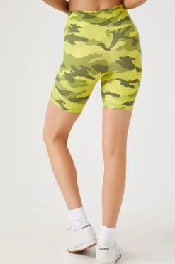 Active Camo Print Biker Shorts