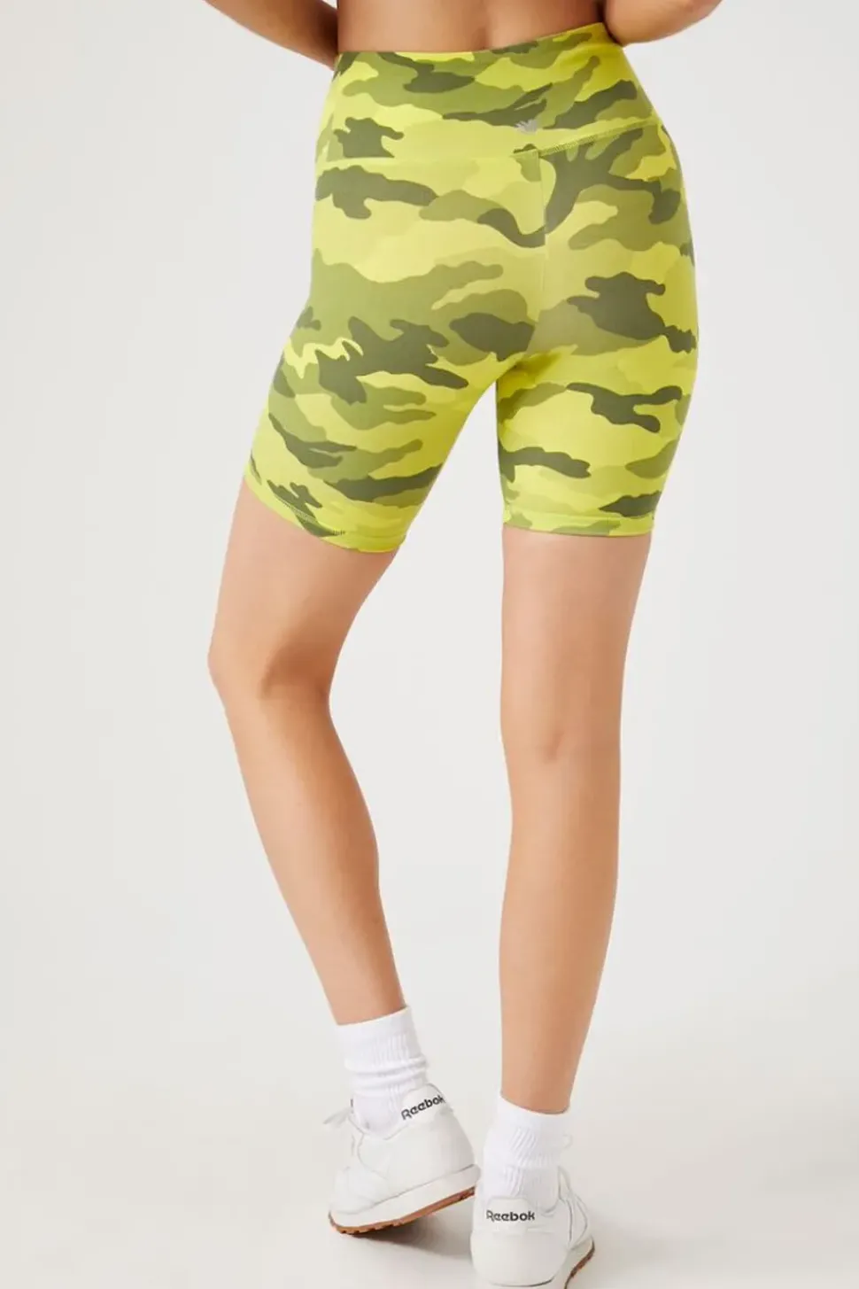 Active Camo Print Biker Shorts