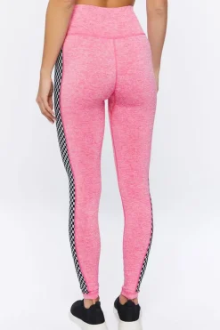 Active Checkered-Trim Leggings