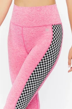 Active Checkered-Trim Leggings