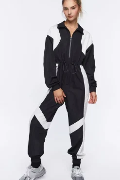 Active Colorblock Windbreaker Jumpsuit