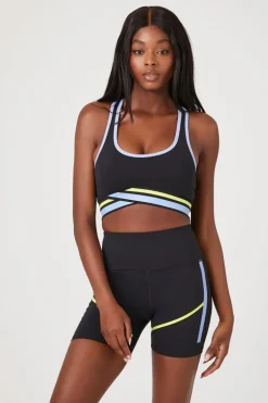 Active Contrast-Trim Biker Shorts