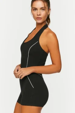 Active Contrast-Trim Romper