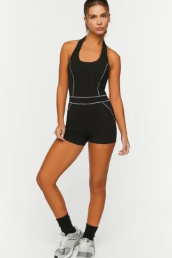 Active Contrast-Trim Romper