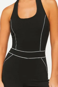 Active Contrast-Trim Romper