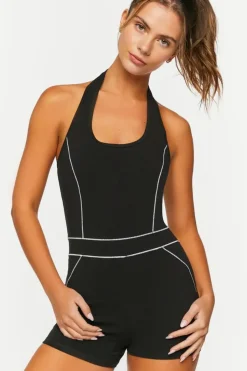 Active Contrast-Trim Romper