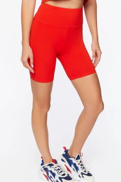 Active Cotton-Blend Biker Shorts