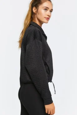 Active Croc Print Half-Zip Pullover