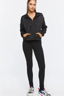 Active Croc Print Half-Zip Pullover