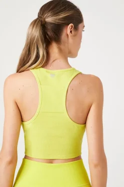 Active Cropped Racerback Tank Top