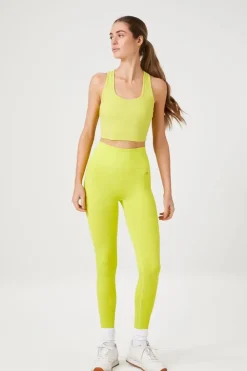 Active Cropped Racerback Tank Top