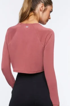 Active Cropped Raglan-Sleeve Tee