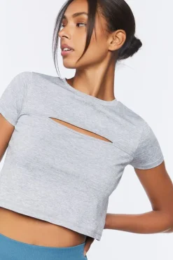 Active Cutout Cropped Tee