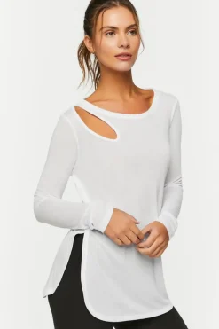 Active Cutout Long-Sleeve Top