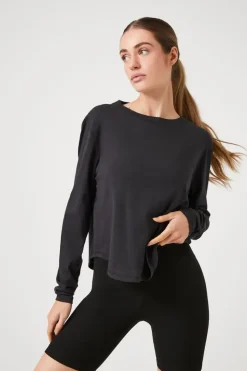 Active Cutout Long-Sleeve Top