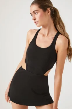 Active Cutout Skort Romper