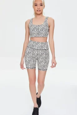 Active Ditsy Floral Biker Shorts