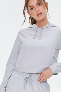 Active Drawstring Hooded Top