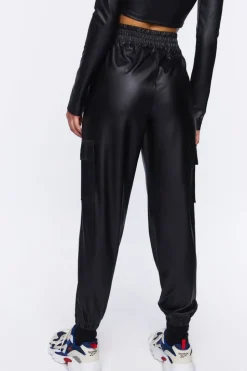 Active Faux Leather Joggers