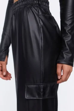 Active Faux Leather Joggers