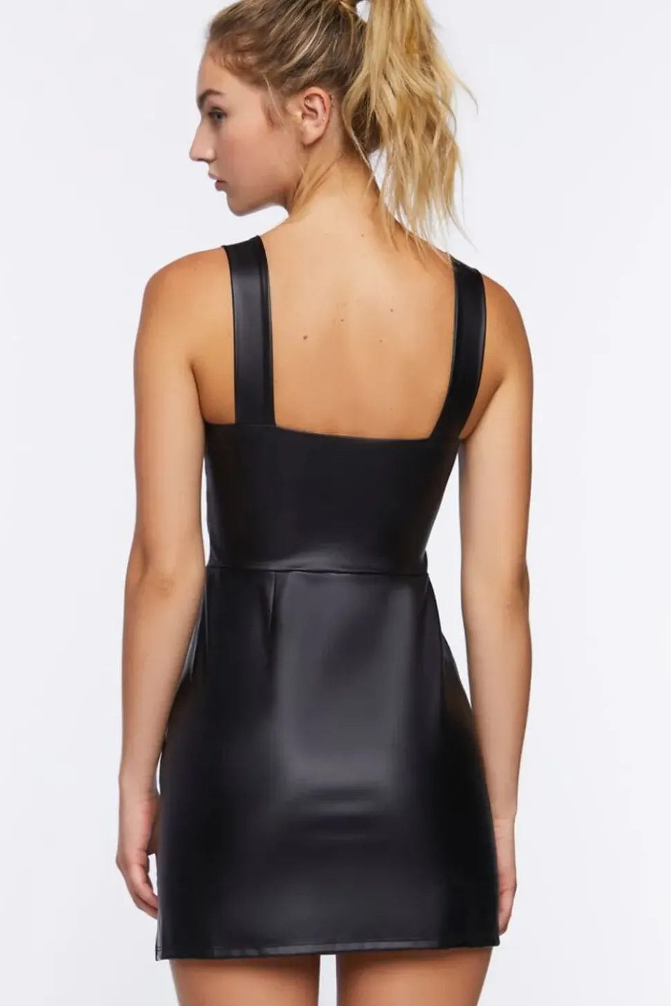 Active Faux Leather Skort Dress
