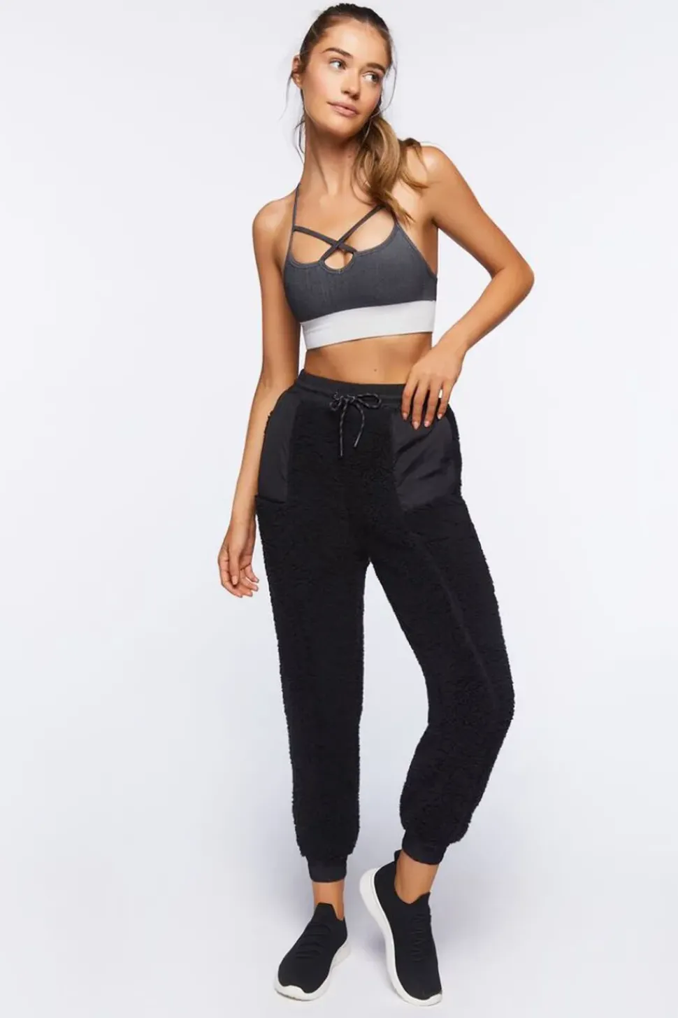Active Faux Shearling Joggers