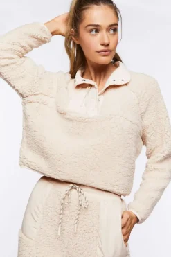 Active Faux Shearling Pullover