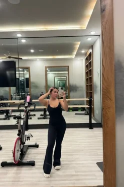 Active Flare-Leg Cami Jumpsuit