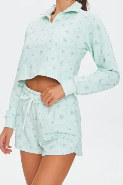 Active Floral Drawstring Shorts