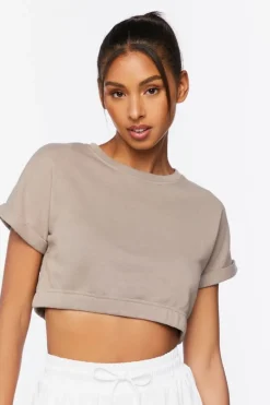 Active French Terry Crop Top