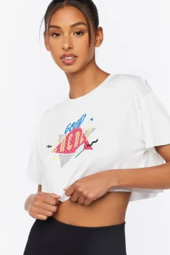 Active Good Energy Graphic Cropped Tee