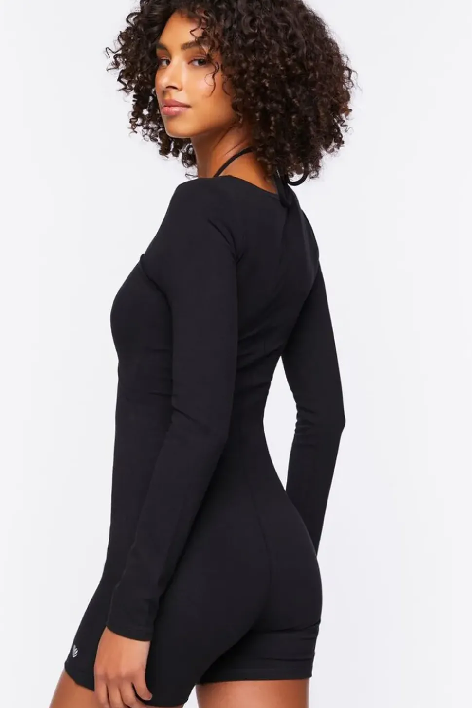 Active Halter Cutout Romper