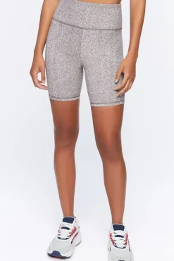 Active Heathered Biker Shorts