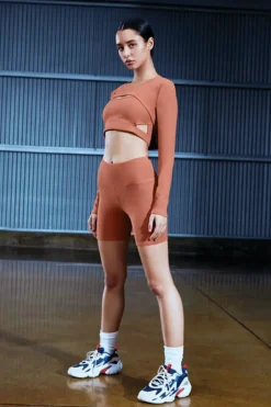 Active High-Rise Biker Shorts