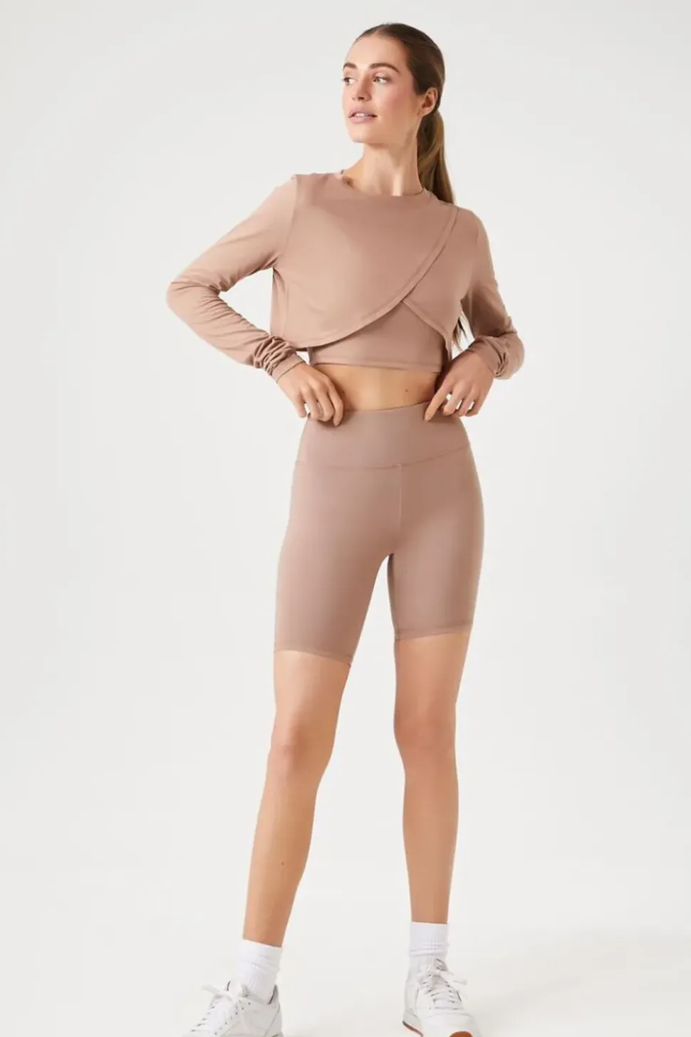 Active High-Rise Biker Shorts