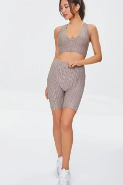 Active Honeycomb Biker Shorts