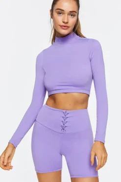 Active Lace-Up Biker Shorts