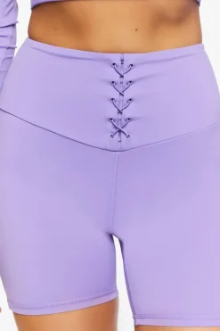 Active Lace-Up Biker Shorts
